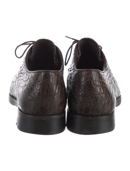 Prada Crocodile Derby Shoes
