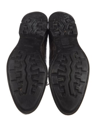 Prada Crocodile Derby Shoes