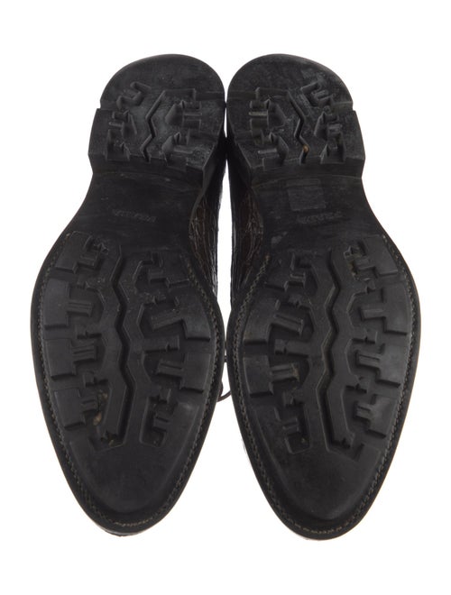 Prada Crocodile Derby Shoes