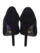 Prada Saffiano Leather Velvet Pumps