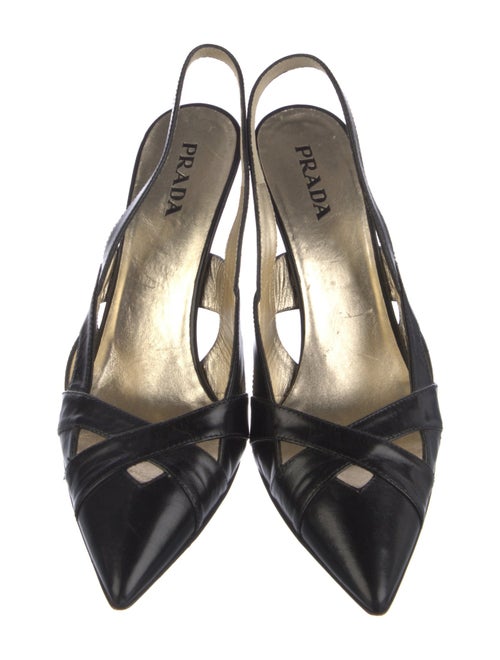 Prada Leather Slingback Pumps