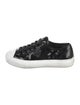 Prada Patent Leather Colorblock Pattern Sneakers