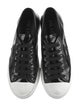 Prada Patent Leather Colorblock Pattern Sneakers