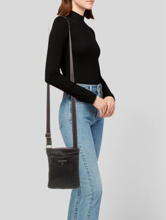 Prada Vela Nylon Messenger Bag