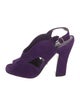 Prada Suede Slingback Sandals