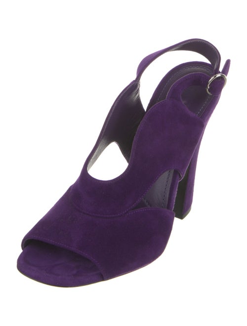 Prada Suede Slingback Sandals