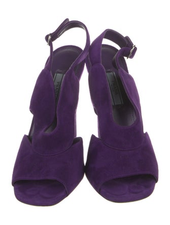 Prada Suede Slingback Sandals