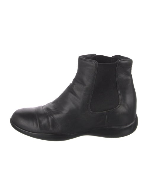 Prada Sport Leather Chelsea Boots