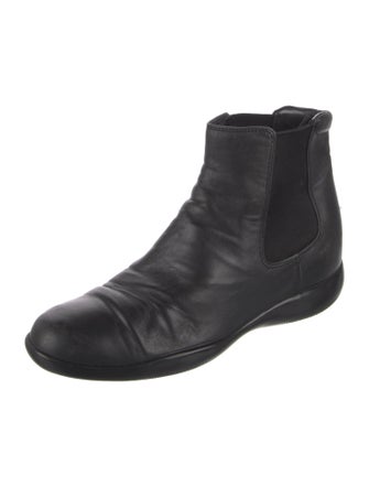 Prada Sport Leather Chelsea Boots