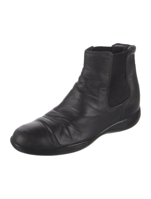 Prada Sport Leather Chelsea Boots