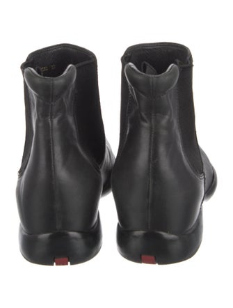 Prada Sport Leather Chelsea Boots