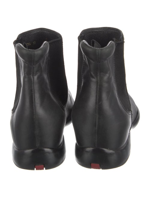 Prada Sport Leather Chelsea Boots