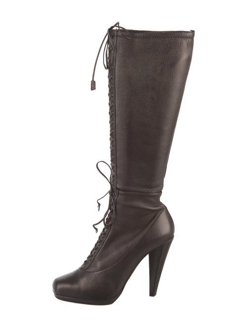 Prada Leather Lace-Up Boots