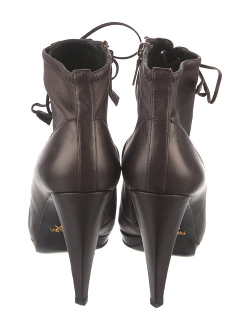 Prada Leather Lace-Up Boots