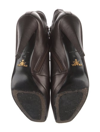 Prada Leather Lace-Up Boots