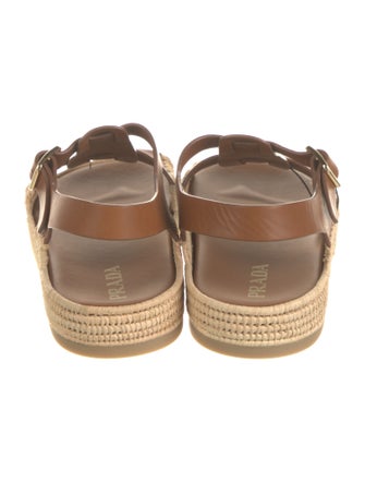 Prada Leather Espadrilles