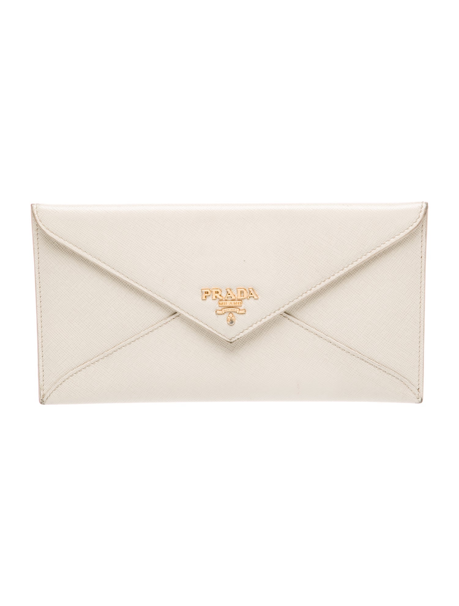 Prada Saffiano Lux Leather Clutch