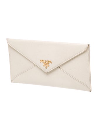 Prada Saffiano Lux Leather Clutch