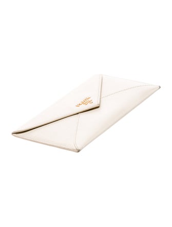 Prada Saffiano Lux Leather Clutch