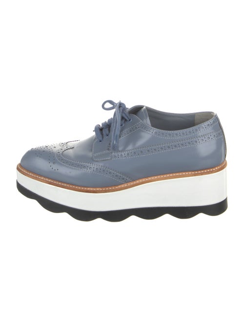 Prada Patent Leather Lasercut Accents Oxfords
