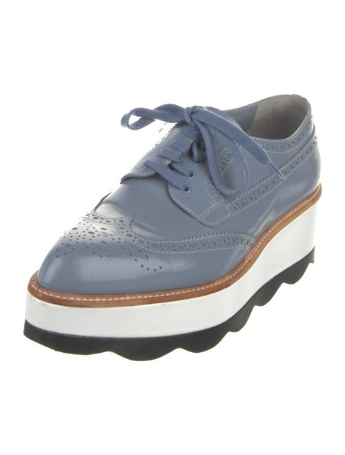 Prada Patent Leather Lasercut Accents Oxfords