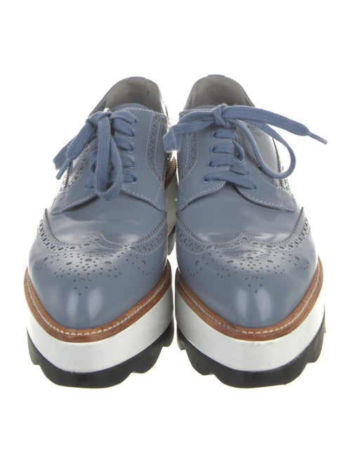 Prada Patent Leather Lasercut Accents Oxfords