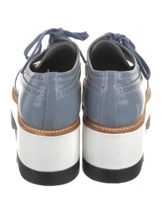 Prada Patent Leather Lasercut Accents Oxfords