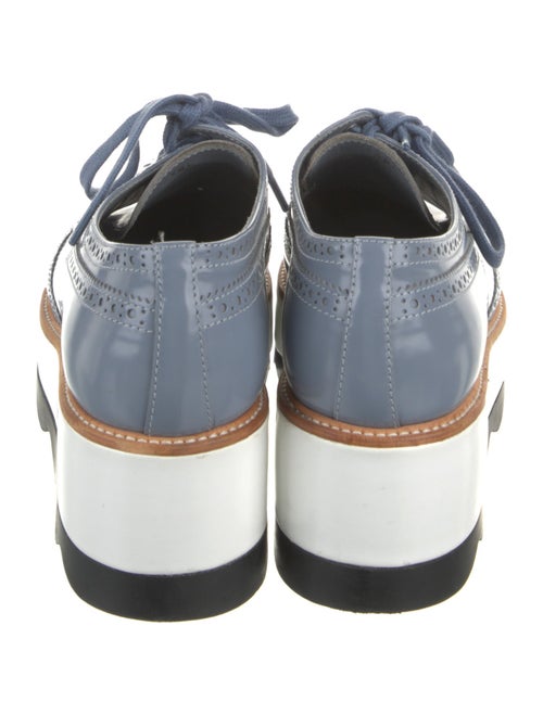 Prada Patent Leather Lasercut Accents Oxfords