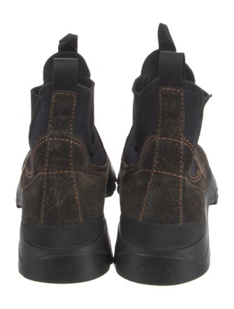Prada Suede Chelsea Boots