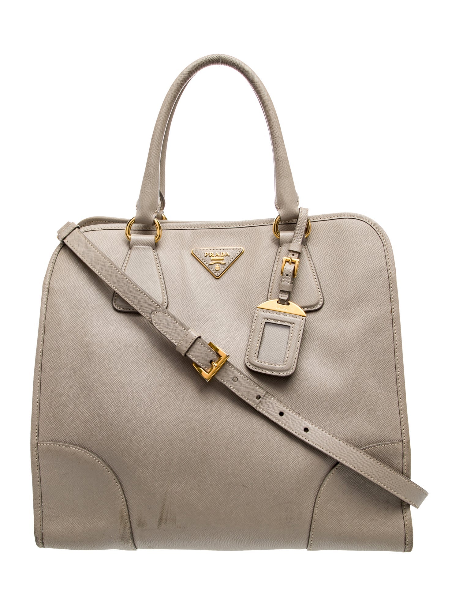 Prada Saffiano Leather Top Handle Bag