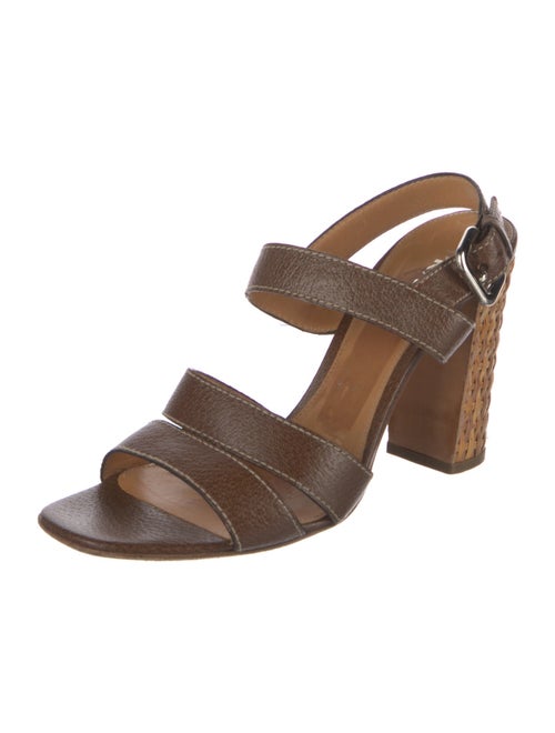 Prada Leather Slingback Sandals