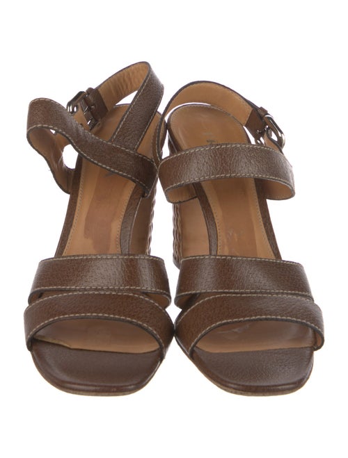 Prada Leather Slingback Sandals