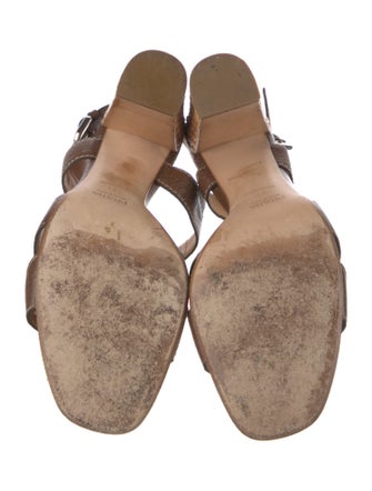 Prada Leather Slingback Sandals