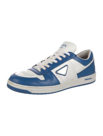 Prada Leather Colorblock Pattern Sneakers