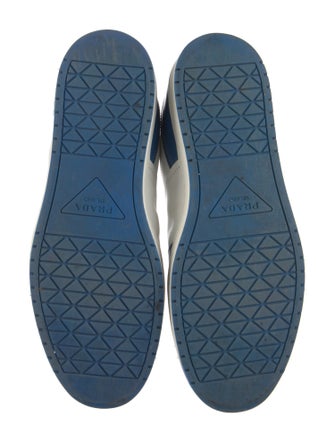 Prada Leather Colorblock Pattern Sneakers