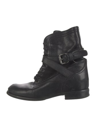 Prada Leather Combat Boots