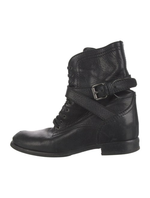 Prada Leather Combat Boots