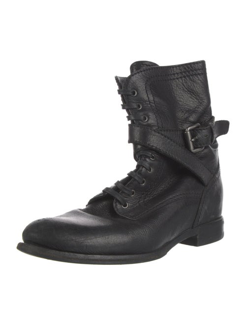 Prada Leather Combat Boots