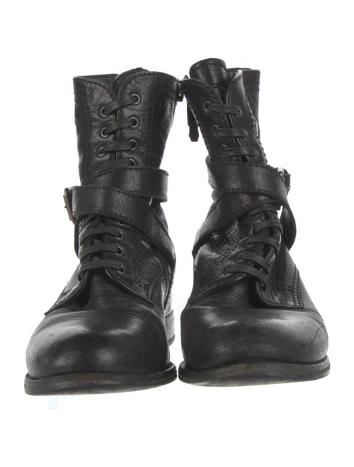 Prada Leather Combat Boots