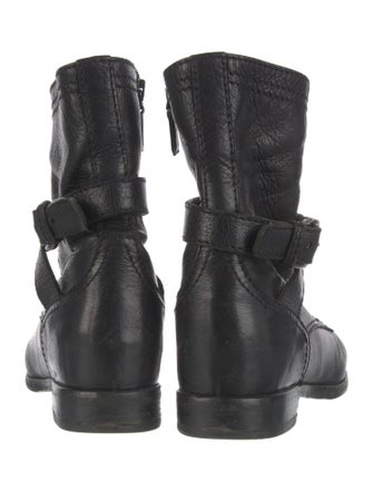Prada Leather Combat Boots