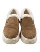 Prada Suede Fur Trim Sneakers