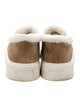 Prada Suede Fur Trim Sneakers