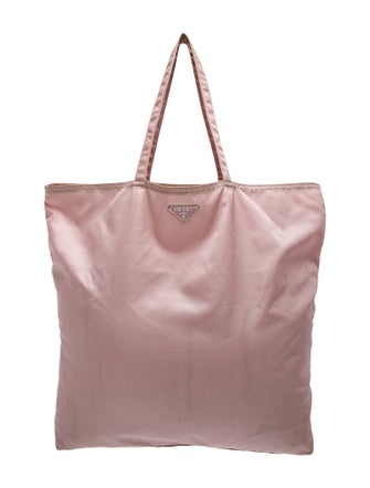 Prada Enameled Metal Triangle Tote