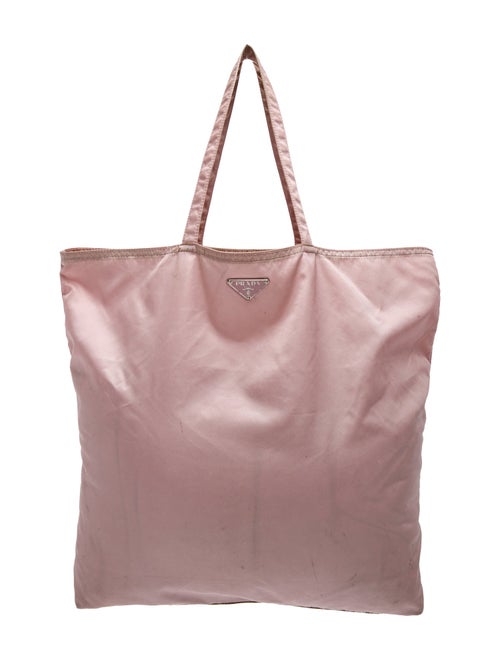 Prada Enameled Metal Triangle Tote