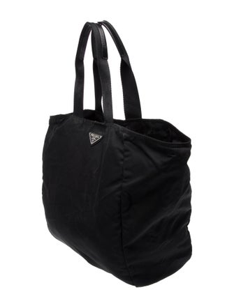 Prada Enameled Metal Triangle Garment Bag