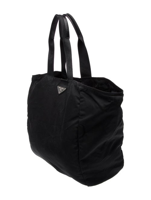 Prada Enameled Metal Triangle Garment Bag