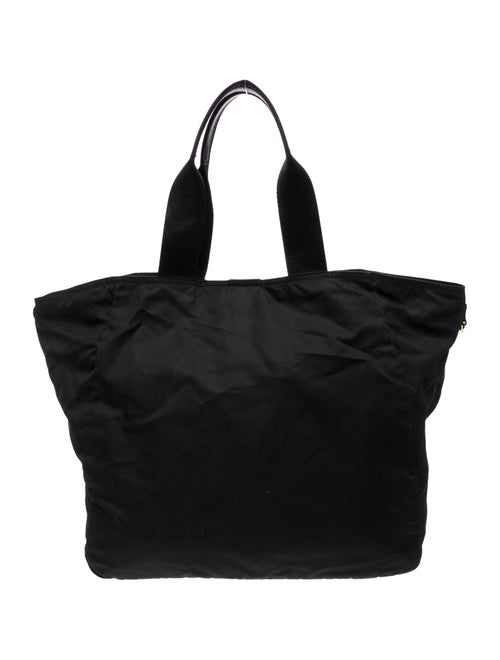 Prada Enameled Metal Triangle Garment Bag