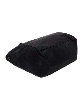 Prada Enameled Metal Triangle Garment Bag