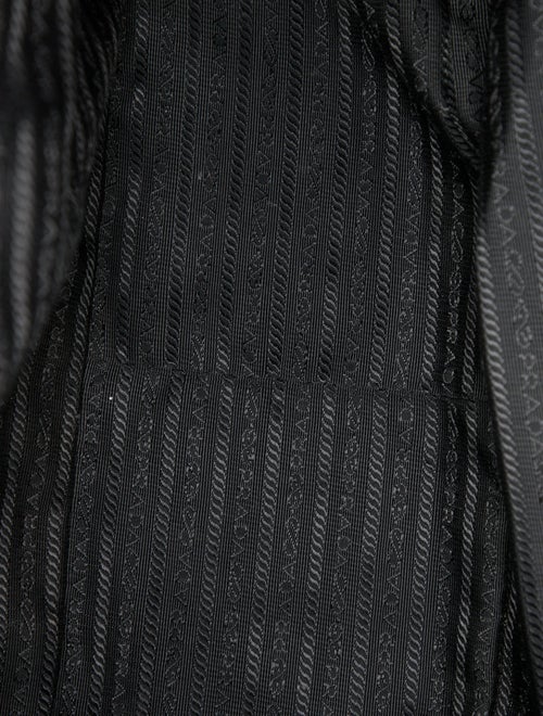 Prada Enameled Metal Triangle Garment Bag