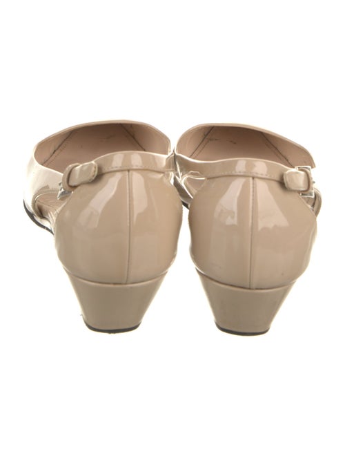 Prada Patent Leather Cutout Accent Pumps